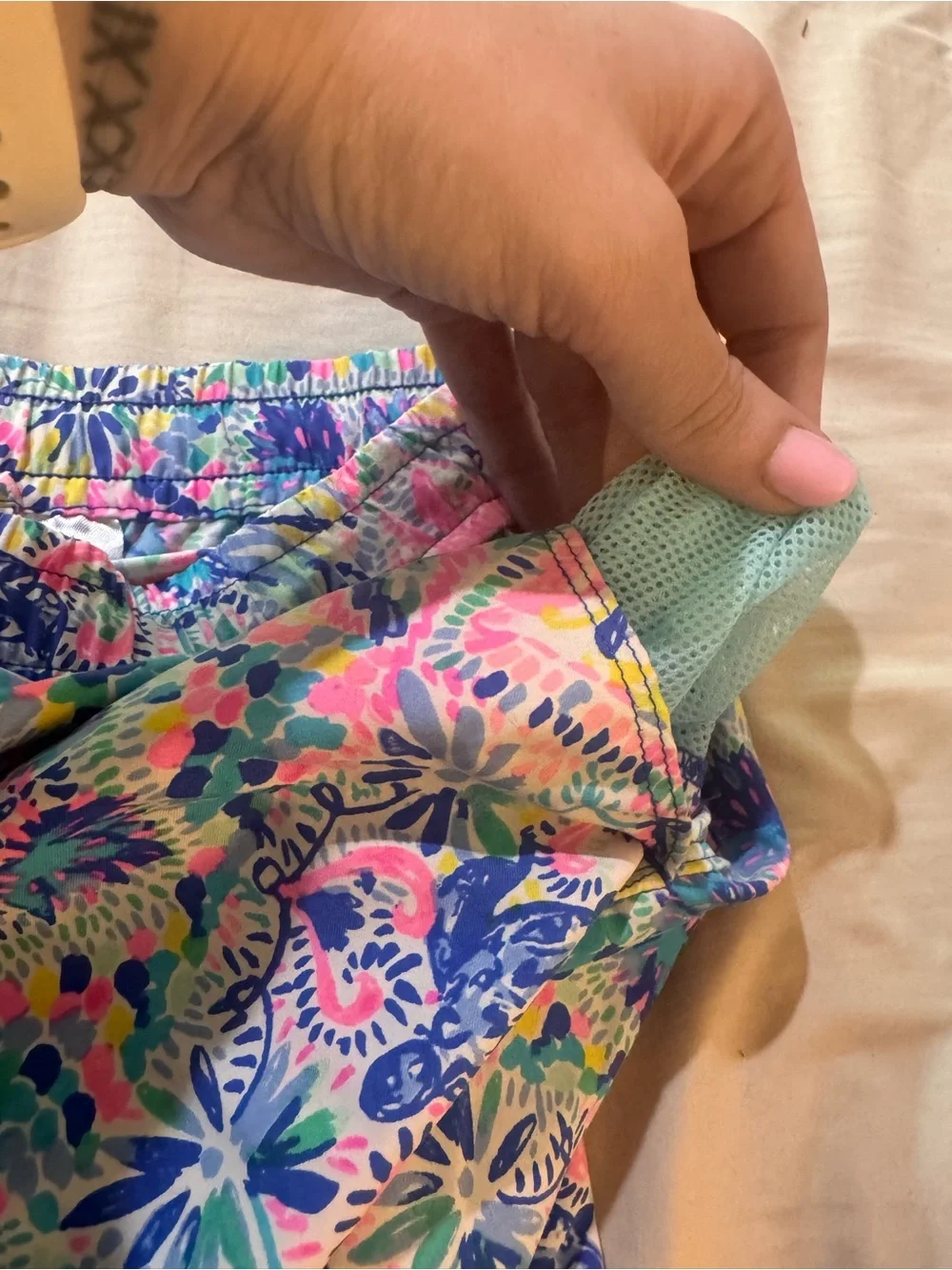 Lilly Pulitzer Bright Floral Swim Shorts in Pink, Blue, Green, Yellow